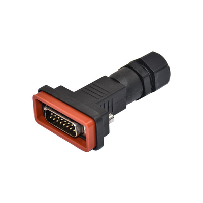 Le connecteur industriel D-SUB 15 de l'Ethernet IP68 goupille le connecteur IP67 imperméable d'Assemblée masculine