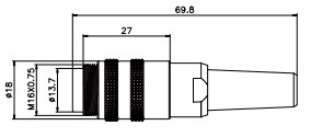 5 le câble circulaire de borne 6 Pin Male Female Connector Electrical a moulé directement pour l'automation