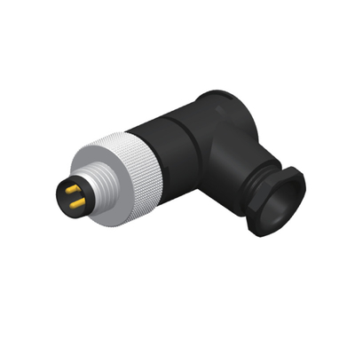 borne 6 8 en plastique de connecteur d'Assemblée de vis masculine du câble M8 de 5mm 90 degrés