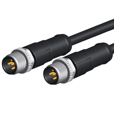 17 mâle imperméable de connecteur de Pin Sensor Cable M12 au mâle PA66