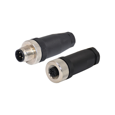 Femelle imperméable du CEI IP67 de connecteur d'Assemblée masculine d'AWG18 M12