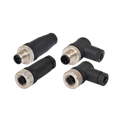 Femelle imperméable du CEI IP67 de connecteur d'Assemblée masculine d'AWG18 M12