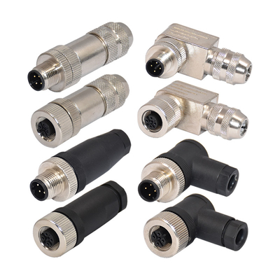 Femelle imperméable du CEI IP67 de connecteur d'Assemblée masculine d'AWG18 M12