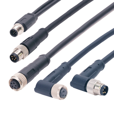 CuZn TPU a moulé le codage imperméable du connecteur 3P IP67 A du câble M8 pour le capteur