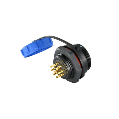 Les PPS insèrent l'arrêt imperméable en plastique circulaire de cuir embouti de Pin IP67 des connecteurs 5
