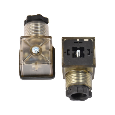 Connecteur imperméable A de vanne électromagnétique de la PA GF puisque prise électrique de code de C DIN43650B TPU pour la LED