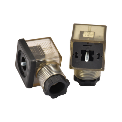 Connecteur imperméable A de vanne électromagnétique de la PA GF puisque prise électrique de code de C DIN43650B TPU pour la LED