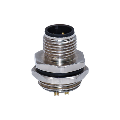 Le panneau de CuZn M12 a monté la serrure X d'arrière de fil de soudure des connecteurs 0.5A TPU codant