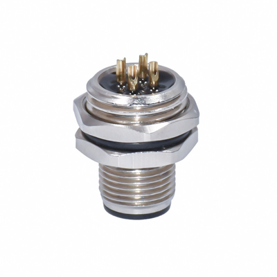 Le panneau de CuZn M12 a monté la serrure X d'arrière de fil de soudure des connecteurs 0.5A TPU codant