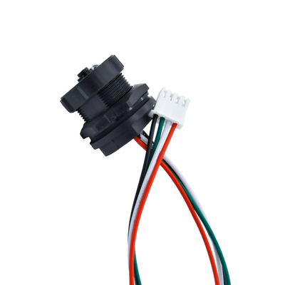USB3.0 mâle imperméable de PVC du connecteur PA66 de l'adaptateur M12 à la résine époxyde femelle