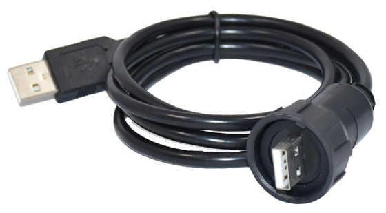 Bâti en plastique circulaire de panneau de bâti de câble des connecteurs IP67 1.0A de PVC de vis