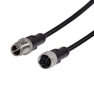 CAT6 câble M12 Pin 8 250V de codage du connecteur IP67 X imperméable
