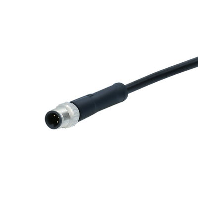 Câble femelle imperméable de noir du bâti M5 M8 M12 du connecteur IP67 circulaire