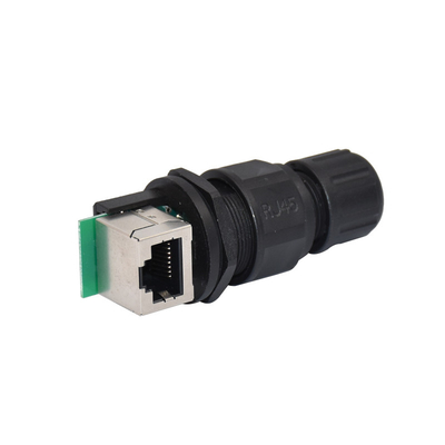Connecteur imperméable de l'Ethernet Rj45 du coupleur IP68 Rj45 de bâti extérieur de panneau